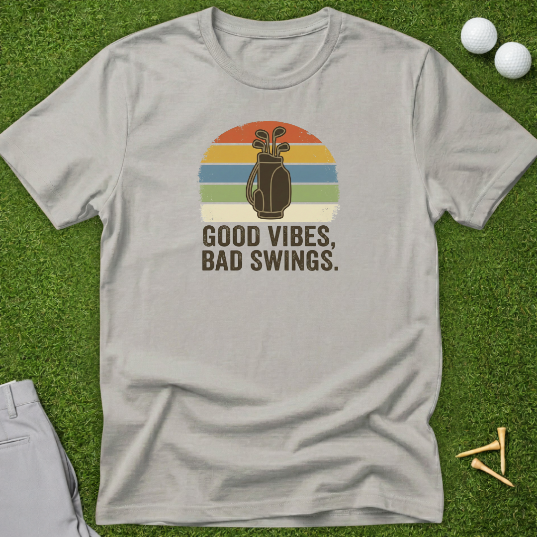 Retro Good Vibes, Bad Swings T-Shirt